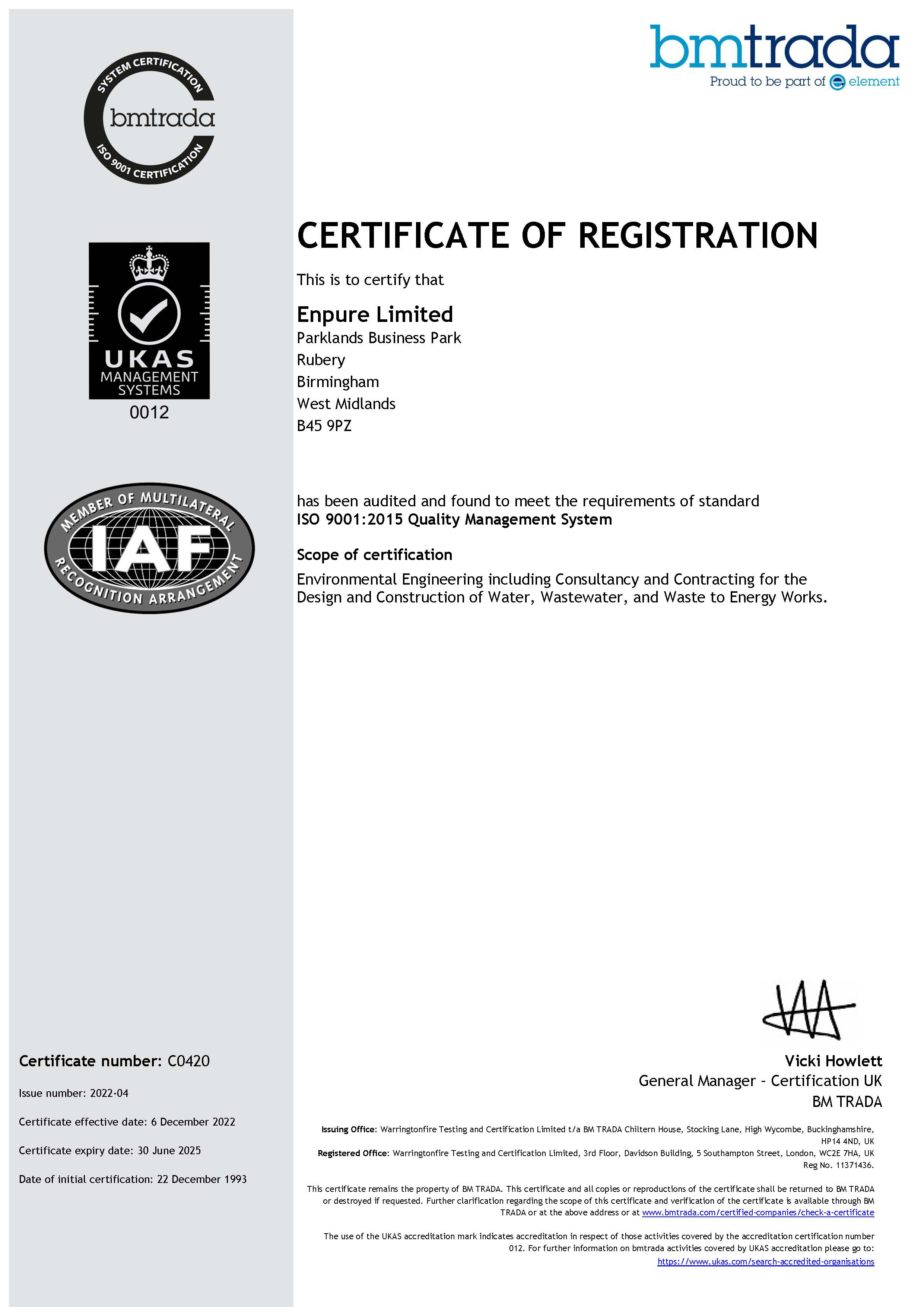 ISO Certification